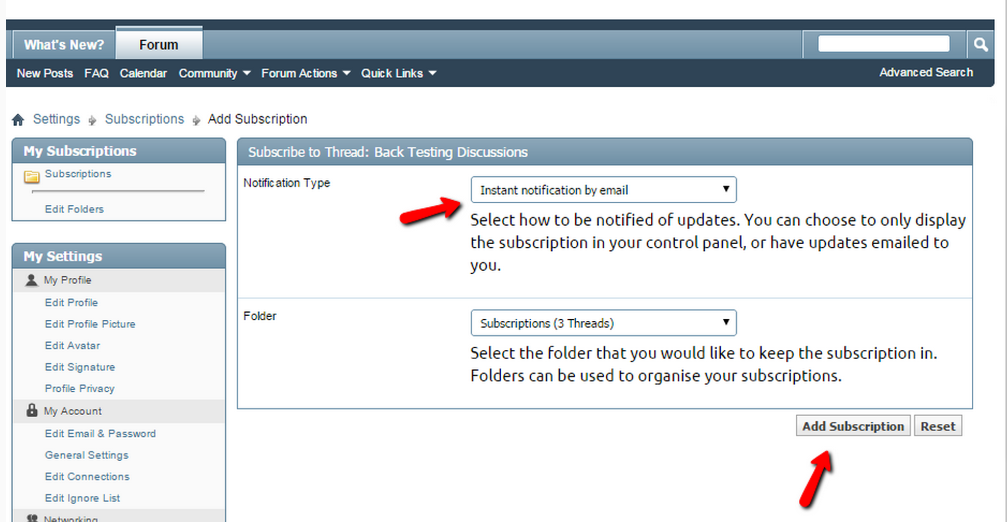 Subscribe to Forex School online forum