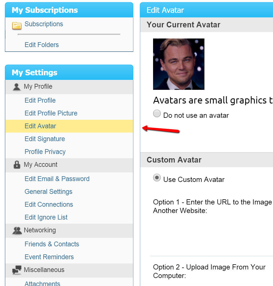 forum avatar